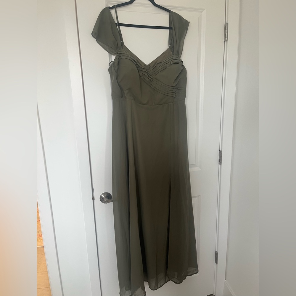 Birdy Grey Chiffon Olive Spence Convertible Dress | 1X